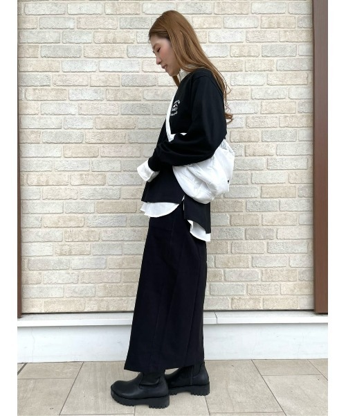 CAMP7（キャンプセブン）の「【CAMP7】ポリエステルビッグショルダーバッグ（ショルダーバッグ・レディース・ブラック/ホワイト・ONE SIZE）」の8枚目の写真