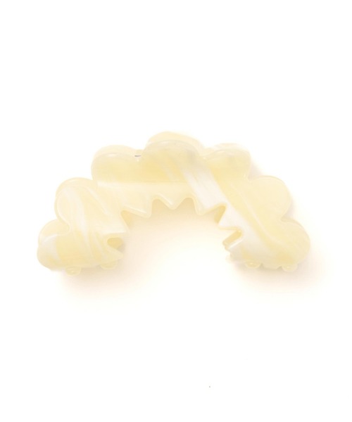 anap mimpi(アナップミンピ)の「ナミナミ マーブル バンスクリップ ヘアクリップ(バレッタ/ヘアクリップ・レディース・オフホワイト/ベージュ/ライトグレー・FREE)」の9枚目の写真