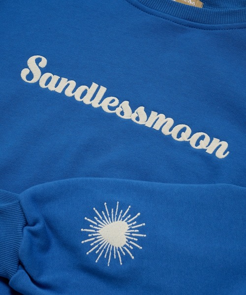 sandlessmoon(サンドレスムーン)の「logo オーバーサイズスウェット(スウェット・レディース・オートミール/ブルー/ブラック・FREE)」の17枚目の写真