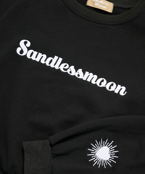 sandlessmoon(サンドレスムーン)の「logo オーバーサイズスウェット(スウェット・レディース・オートミール/ブルー/ブラック・FREE)」の15枚目の写真