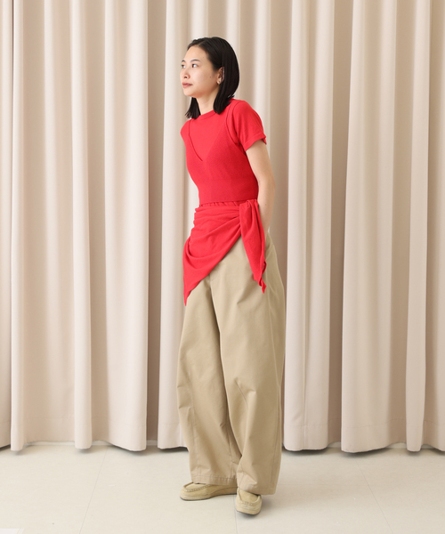 WANDERUNG(ワンデルング)の「【 WANDERUNG/ワンデルング】14GG Tsh:トップス(ニット/セーター・レディース・ライトグレー/レッド/グリーン/ピンク・SMALL/LARGE)」の6枚目の写真