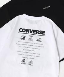 CONVERSE/コンバース 接触冷感/UVカット/吸水速乾 アムンゼン ロゴ オールスター ワンポイント刺繍/バックプリント 半袖Tシャツ/レディース メンズ