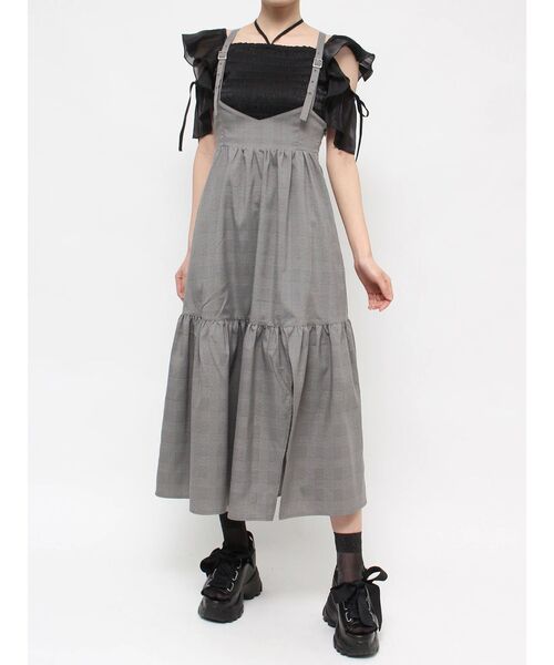 EATME（イートミー）の「コルセットデザインジャンスカ（ジャンパースカート・レディース・ブラック/アイボリー/その他1・SMALL/MEDIUM）」の4枚目の写真