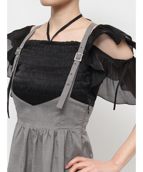 EATME（イートミー）の「コルセットデザインジャンスカ（ジャンパースカート・レディース・ブラック/アイボリー/その他1・SMALL/MEDIUM）」の9枚目の写真