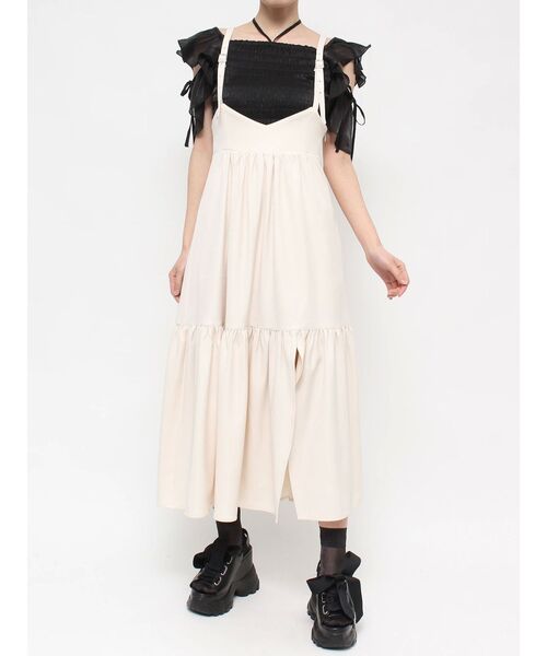 EATME（イートミー）の「コルセットデザインジャンスカ（ジャンパースカート・レディース・ブラック/アイボリー/その他1・SMALL/MEDIUM）」の15枚目の写真