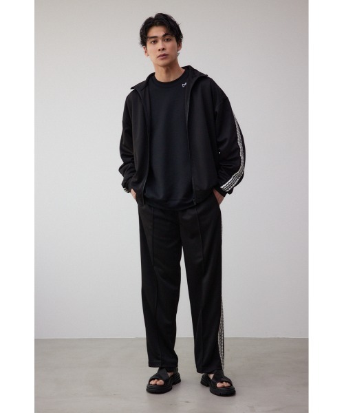 AZUL by moussy（アズールバイマウジー）の「ワイドトラックパンツ（その他パンツ・メンズ・グレー/ブラック・FREE）」の4枚目の写真