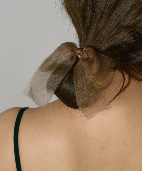 VATSURICA（バツリカ）の「【全色再入荷】〈VATSURICA〉オーガンジー ダブル リボン ヘアゴム（ヘアゴム・レディース・ピンク/ブラック/カーキ・FREE）」の19枚目の写真