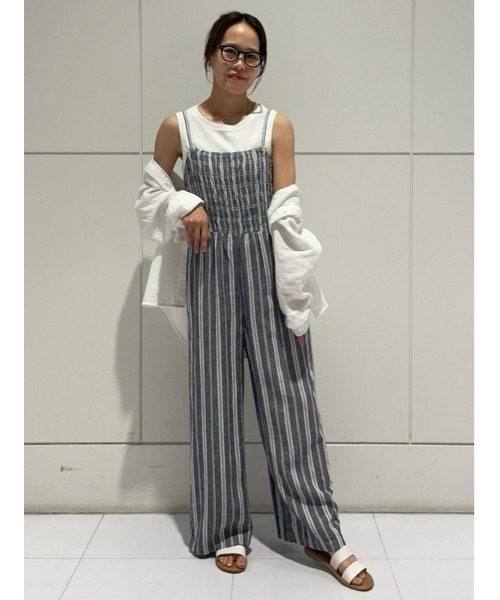 GAP（ギャップ）の「リネン混 スモッキングギャザー ジャンプ
