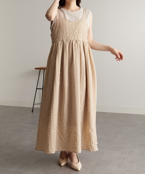 ポコポコワンピース　見本 KOBE LETTUCE ワンピース 選べる2typeぽこぽこキャミワンピース