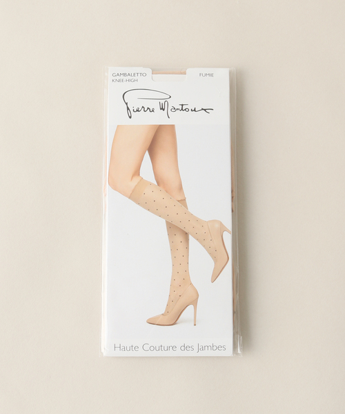 EDIT. FOR LULU（エディットフォールル）の「【Pierre Mantoux/ピエールマントゥー】ドットハイソックス（ソックス/靴下・レディース・ベージュ・FREE）」の3枚目の写真