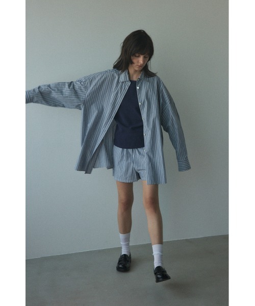 Black by moussy シャツ　セットアップ BLACK BY MOUSSY（ブラックバイマウジー）の「stand collar big
