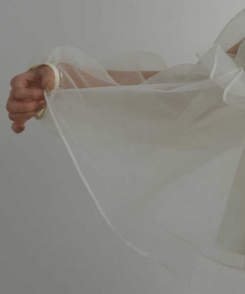 I_am volume tulle blouse ボリュームチュールブラウス I_am（アイアム）の「volume tulle gather blouse / ボリューム