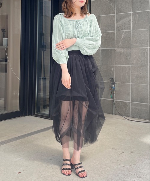 値下げオッズオネスト　ボリュームチュールスカート スカート プリーツリッチボリュームチュールスカート : ZOZOTOWN Yahoo