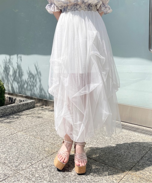 one way（ワンウェイ）の「ボリュームチュールスカート（スカート・レディース・ホワイト/アイボリー/ブラック・FREE）」の20枚目の写真