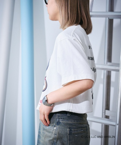 UCS（ユーシーエス）の「【UNIVERSAL × TYPY】ムービー半袖Tee/WEB限定（Tシャツ/カットソー・レディース・オフホワイト/ホワイト系その他2/ブラック系その他/ブラック系その他3/チャコールグレー/ブラック/ブラック系その他2/ホワイト/ホワイト系その他/ホワイト系その他3・MEDIUM/LARGE/X-LARGE/XX-LARGE）」の15枚目の写真