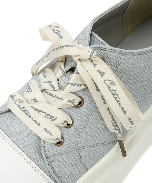 F i.n.t(フィント)の「ロゴリボンプラットフォームスニーカー/fint フィント(スニーカー・レディース・ライトグレー/ブラック/アイボリー・S/M/L)」の16枚目の写真