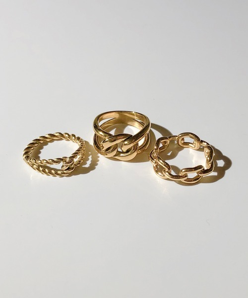 TUWAKRIM(トゥワクリム)の「【TUWAKRIM】チェーンリング(リング・レディース・ゴールド・X-LARGE/LARGE/MEDIUM)」の8枚目の写真