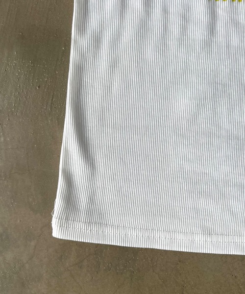 SHAGGIE（シャギー）の「レース付きロゴキャミソールトップス（キャミソール・レディース・ホワイト/グレー・FREE）」の3枚目の写真