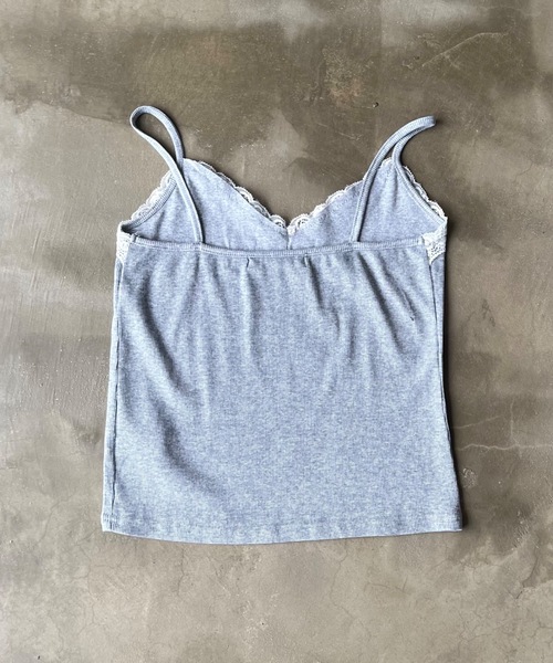 SHAGGIE（シャギー）の「レース付きロゴキャミソールトップス（キャミソール・レディース・ホワイト/グレー・FREE）」の21枚目の写真