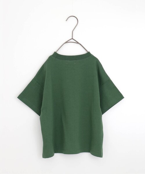 p.premier（ピードットプルミエ）の「すてきな1日シンプルロゴTシャツ（Tシャツ/カットソー・キッズ・クリーム/グレー/オフホワイト/ブラウン/グリーン・120/90/80/130/100/110/140）」の19枚目の写真