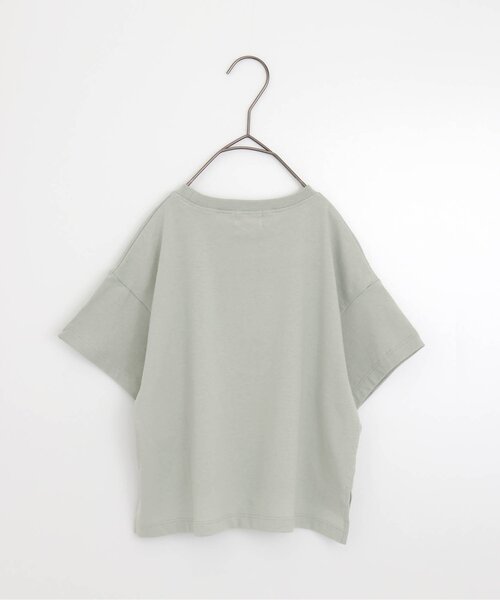 p.premier（ピードットプルミエ）の「すてきな1日シンプルロゴTシャツ（Tシャツ/カットソー・キッズ・クリーム/グレー/オフホワイト/ブラウン/グリーン・120/90/80/130/100/110/140）」の20枚目の写真