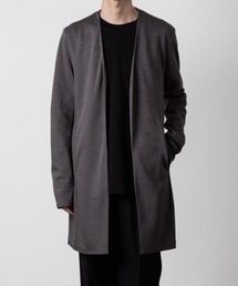 ATTACHMENT | WO/NY スムース カラーレスロングカーディガン / WO/NY SMOOTH COLLARLESS LONG CARDIGAN(カーディガン/ボレロ)
