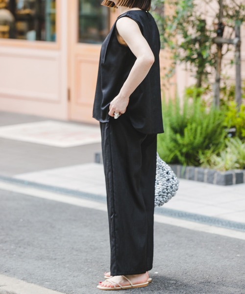 25ss 新品タグ付き　かぐれ　リネンサロペット　ブラック　アーバンリサーチ　麻 25ss 新品タグ付き かぐれ リネンサロペット ブラック アーバン