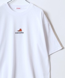 CONVERSE（コンバース）の「CONVERSE/コンバース 韓国ストリートデザイン ユニフォーム 袖ライン ワンポイントロゴ刺繍  半袖Tシャツ レディース メンズ（Tシャツ/カットソー・メンズ）」