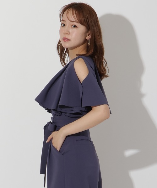 AND COUTURE（アンドクチュール）の「ケープブラウス（シャツ/ブラウス・レディース・ブルー/ブラック/ベージュ・FREE）」の13枚目の写真