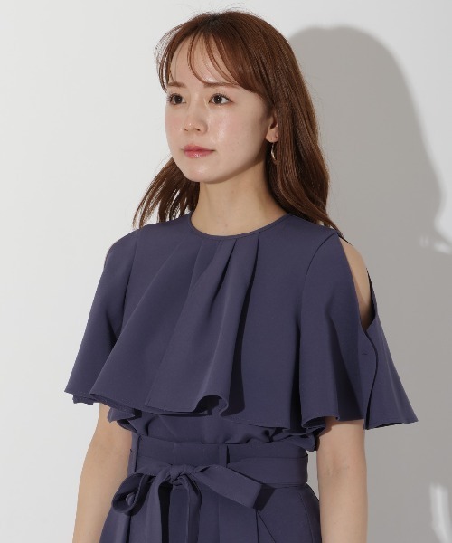 AND COUTURE（アンドクチュール）の「ケープブラウス（シャツ/ブラウス・レディース・ブルー/ブラック/ベージュ・FREE）」の16枚目の写真