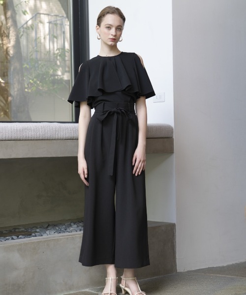 AND COUTURE（アンドクチュール）の「ケープブラウス（シャツ/ブラウス・レディース・ブルー/ブラック/ベージュ・FREE）」の6枚目の写真