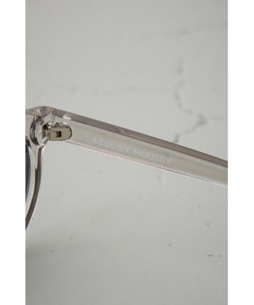 AZUL by moussy（アズールバイマウジー）の「ポリゴンシェイプクリアアイウェア（サングラス・レディース・ブラック/ブラウン・FREE）」の8枚目の写真