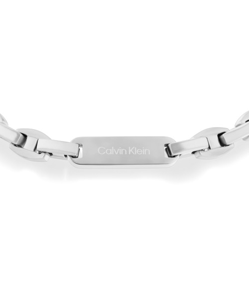 Calvin Klein（カルバン・クライン）の「「Calvin Klein/カルバンクライン」ボールド メタルズ - メンズ SS ブレスレット（ブレスレット・メンズ・シルバー・ONE SIZE）」の4枚目の写真