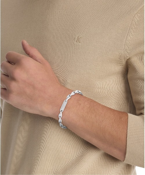 Calvin Klein（カルバン・クライン）の「「Calvin Klein/カルバンクライン」ボールド メタルズ - メンズ SS ブレスレット（ブレスレット・メンズ・シルバー・ONE SIZE）」の3枚目の写真