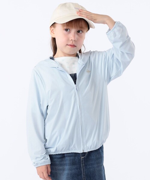 SHIPS KIDS:100～130cm /〈接触冷感/UVカット〉サンシェード フーディー（パーカー）｜SHIPS（シップス）