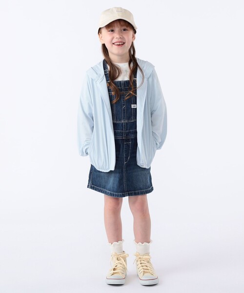 SHIPS（シップス）の「SHIPS KIDS:100～130cm /〈接触冷感/UVカット〉サンシェード フーディー（パーカー・キッズ・ホワイト/ライトブルー・100/110/120/130）」の15枚目の写真
