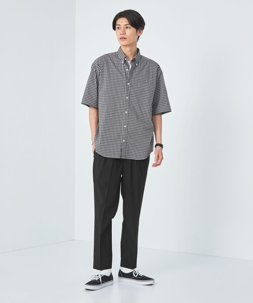 green label relaxing（グリーンレーベルリラクシング）の「【WEB限定】JUSTFIT TR 2プリーツ スラックス パンツ（スラックス・メンズ・ベージュ/ネイビー/ブラック/グレー・S/XL/L/M）」の6枚目の写真