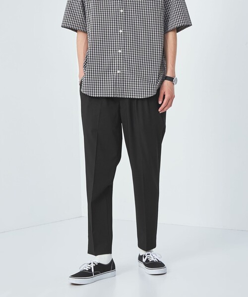 green label relaxing（グリーンレーベルリラクシング）の「【WEB限定】JUSTFIT TR 2プリーツ スラックス パンツ（スラックス・メンズ・ベージュ/ネイビー/ブラック/グレー・S/XL/L/M）」の12枚目の写真