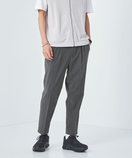 green label relaxing（グリーンレーベルリラクシング）の「【WEB限定】JUSTFIT TR 2プリーツ スラックス パンツ（スラックス・メンズ・ベージュ/ネイビー/ブラック/グレー・S/XL/L/M）」の14枚目の写真