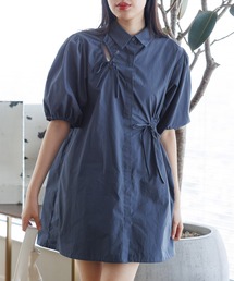 3.3 Field Trip  | 3.3 Field Trip／シャーリングパフワンピース(シャツワンピース)