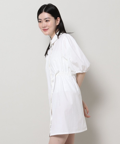 3.3 Field Trip （3.3フィールドトリップ）の「3.3 Field Trip／シャーリングパフワンピース（シャツワンピース・レディース・ブルー/ホワイト・FREE）」の17枚目の写真