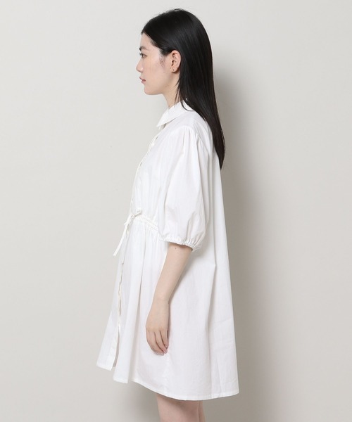 3.3 Field Trip （3.3フィールドトリップ）の「3.3 Field Trip／シャーリングパフワンピース（シャツワンピース・レディース・ブルー/ホワイト・FREE）」の11枚目の写真