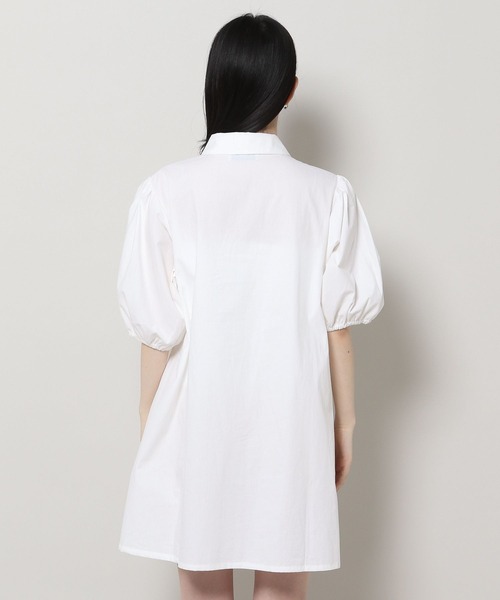 3.3 Field Trip （3.3フィールドトリップ）の「3.3 Field Trip／シャーリングパフワンピース（シャツワンピース・レディース・ブルー/ホワイト・FREE）」の10枚目の写真