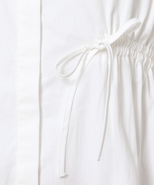 3.3 Field Trip （3.3フィールドトリップ）の「3.3 Field Trip／シャーリングパフワンピース（シャツワンピース・レディース・ブルー/ホワイト・FREE）」の5枚目の写真