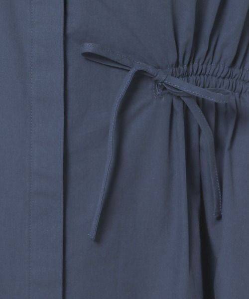 3.3 Field Trip （3.3フィールドトリップ）の「3.3 Field Trip／シャーリングパフワンピース（シャツワンピース・レディース・ブルー/ホワイト・FREE）」の4枚目の写真