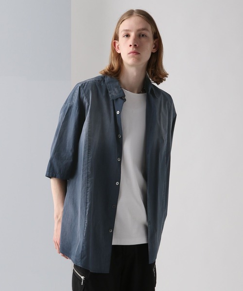 HARE（ハレ）の「ブラストカコウオーバーシャツ(HARE)（シャツ/ブラウス・メンズ・ブラック/ブルー・FREE）」の7枚目の写真