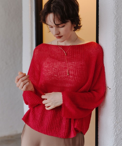 セール】モヘアタッチローゲージニット（ニット/セーター）｜titivate