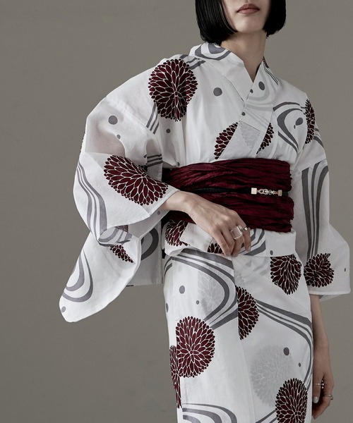 セール】浴衣セット セパレート 着付けのいらない二部式浴衣＋帯