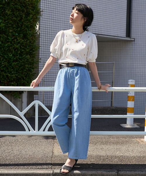A.P.C. FREAK'S STORE 別注　シルバー刺繍Tシャツ A.P.C.×FREAK'S STORE｜Daytona Park(FREAK'S STORE公式通販)