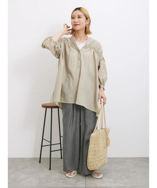 Samansa Mos2 blue（サマンサモスモスブルー）の「ペーパーフリンジバッグ（ハンドバッグ・レディース・ブラウン/ベージュ・F）」の11枚目の写真